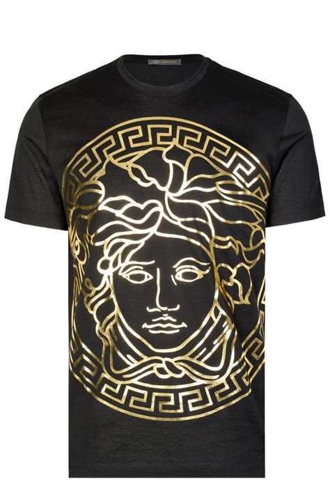 versace medusa head cotton t-shirt|versace crystal medusa t shirt.